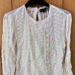 Torrid Cream Lace Blouse